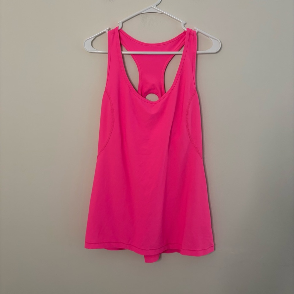 Xersio Women’s Fitted XL Pink Racerback Tank Top